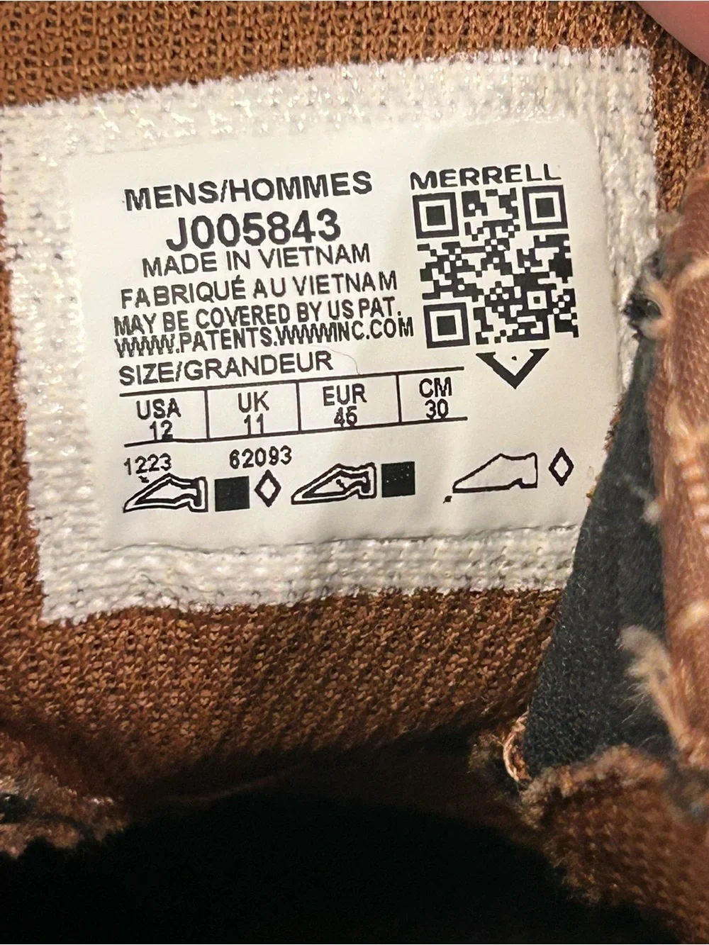 Merrell 1TRL Hut Moc 2 Packable RS SE NWOT Zip Together Men’s Shoes 12 Brown